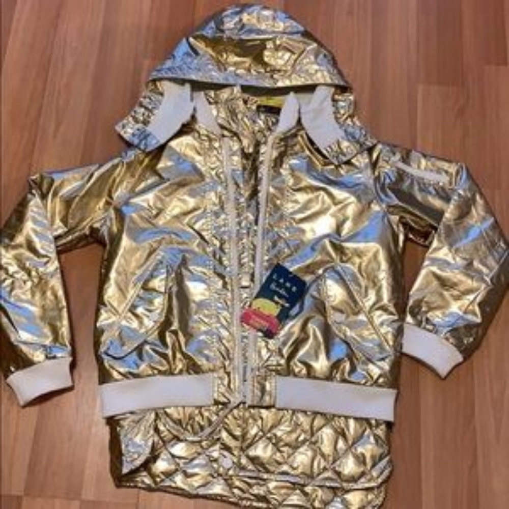 NWT Burton x L.A.M.B. Gold Cherry Bomber